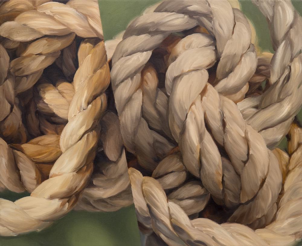 Oil on canvas Untitled (rope #2) by Susan Brenner