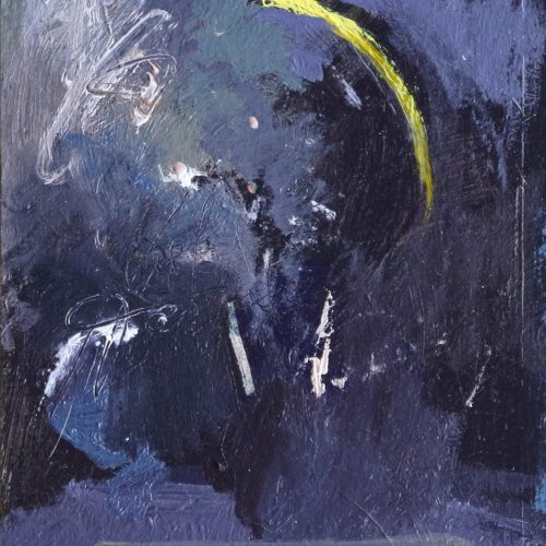 Oil on paper on board Rudiments (Nocturne) by Greg Siler
