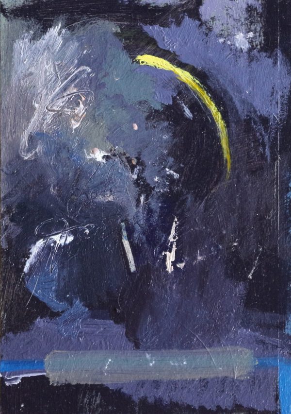 Oil on paper on board Rudiments (Nocturne) by Greg Siler